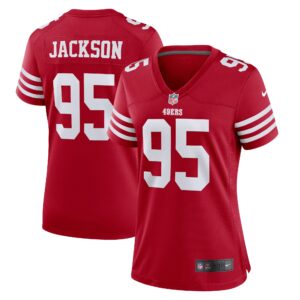 Drake Jackson San Francisco 49ers  Women's Game Player Jersey - Scarlet