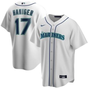 Men's  Seattle Mariners #17 Mitch Haniger White Home 2020 Jersey