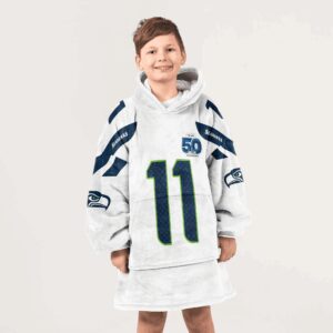Kid 11 Seattle Football Unisex Blanket Hoodie