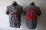 Mitchell And Ness 1967 St. Louis Cardinals #45 Bob Gibson Grey Stitched Throwback Jersey