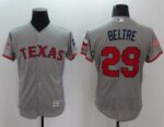Texas Rangers #29 Adrian Beltre Grey Fashion Stars And Stripes Flexbase Stitched Jersey