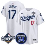 Shohei Ohtani #17 Los Angeles Dodgers 2025 World Series Home Limited Player Jersey - White