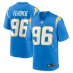 Breiden Fehoko Los Angeles Chargers  Game Player Jersey - Powder Blue