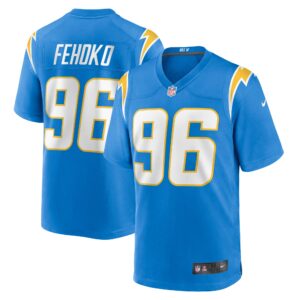 Breiden Fehoko Los Angeles Chargers  Game Player Jersey - Powder Blue