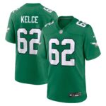 Jason Kelce Philadelphia Eagles  Youth Alternate Player Game Jersey - Kelly Green