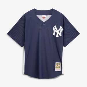 New York Yankees Derek Jeter #2 Mitchell & Ness Navy Authentic Batting Practice Jersey
