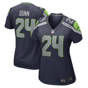 Isaiah Dunn Seattle Seahawks  Women's Game Player Jersey - College Navy