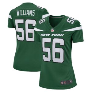 Quincy Williams New York Jets  Women's Game Jersey - Gotham Green